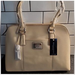 TIGNANELLO Genuine Leather, According satchel, Color: Cream